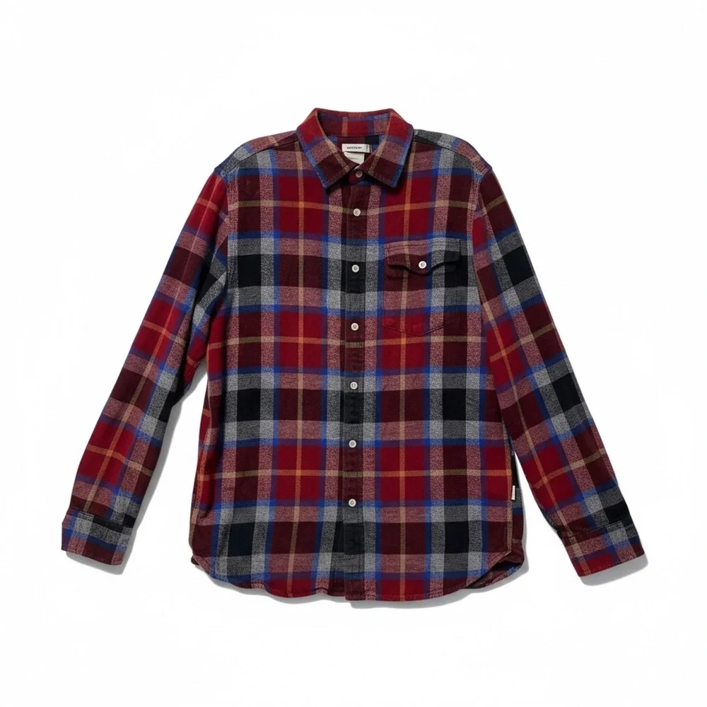 THE NORTH FACE Check Flannel Rugged Outdoors Long Sleeve Shirt Men’s Medium